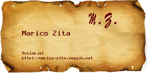Marics Zita névjegykártya